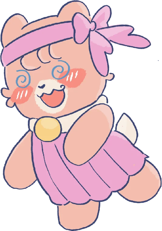 Mina Kuma, dizzy and happy
